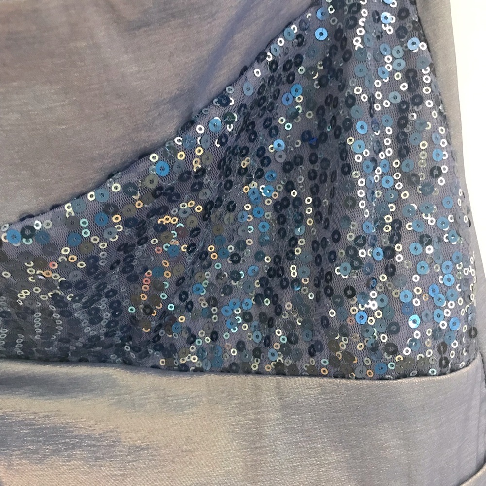 TEEZE ME Iridescent Taffeta & Sequins Strapless Dress - Picture 5 of 11